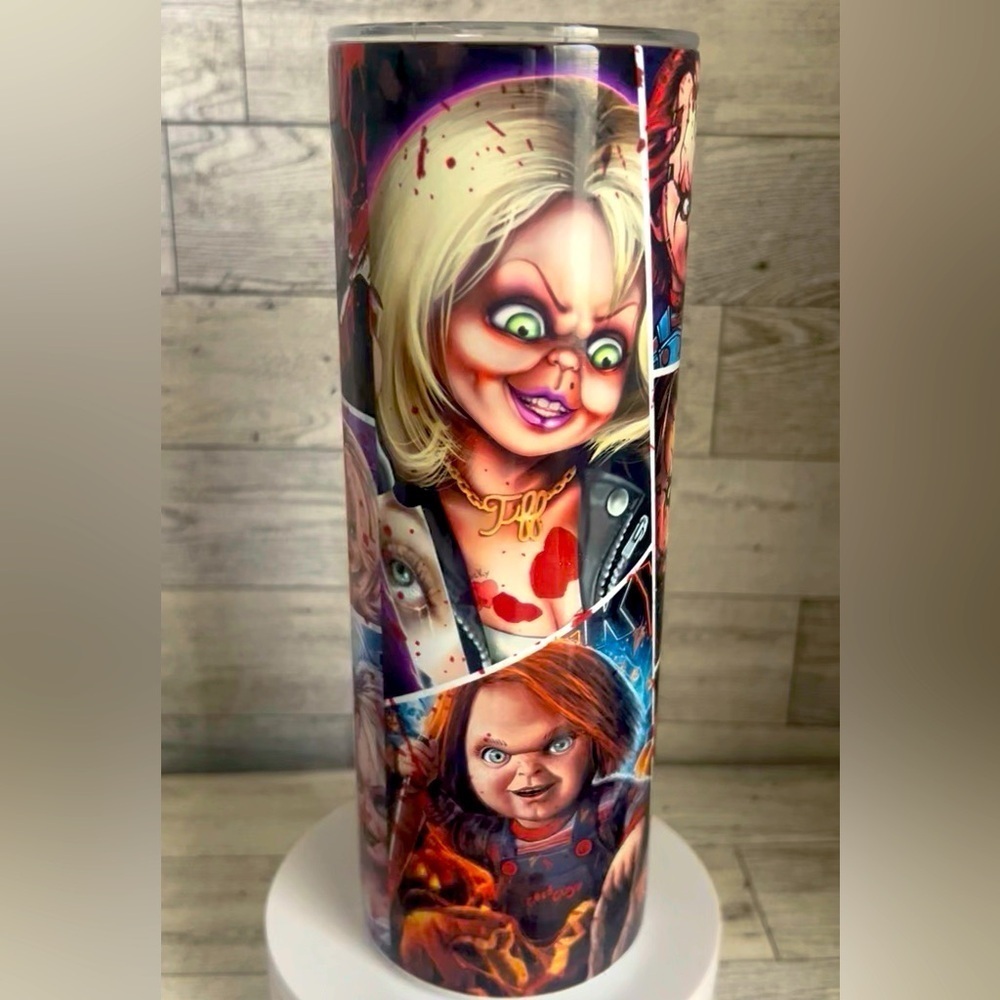 Chucky And Tiffany 20oz Stainless Steel Tumbler